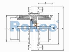 RODM Toothed Couplings,RODM Torsion Protection Drum Gear Coupling