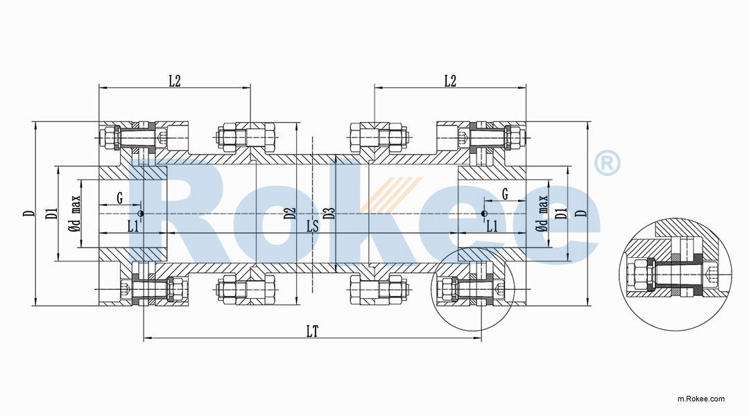 RLHD High Speed Diaphragm Coupling