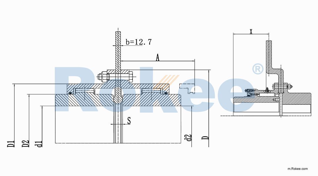 RODP Brake Disc Drum Gear Coupling