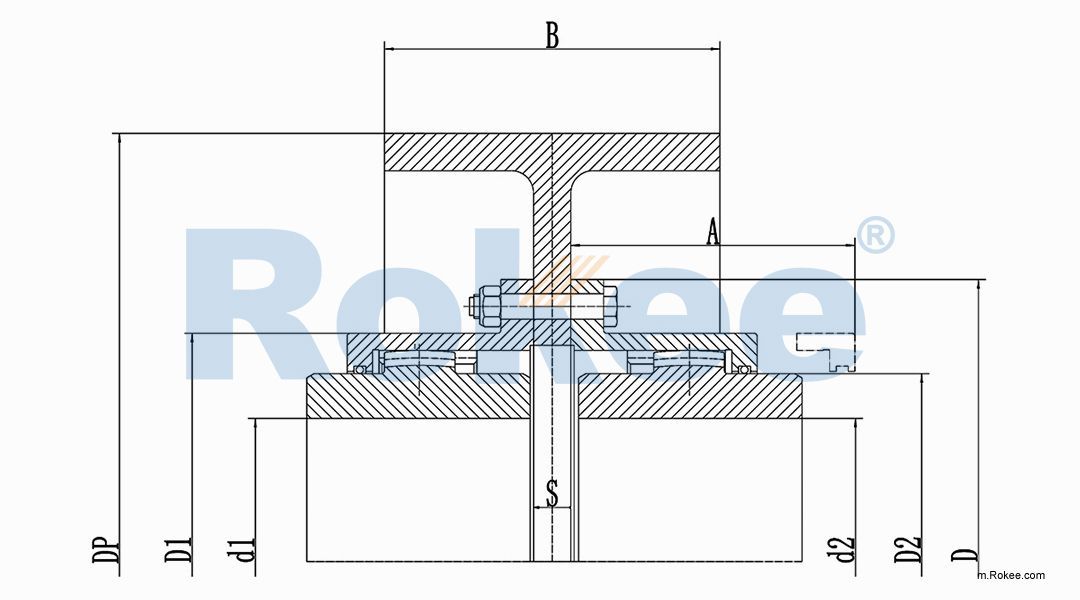 RODW Brake Wheel Drum Gear Coupling