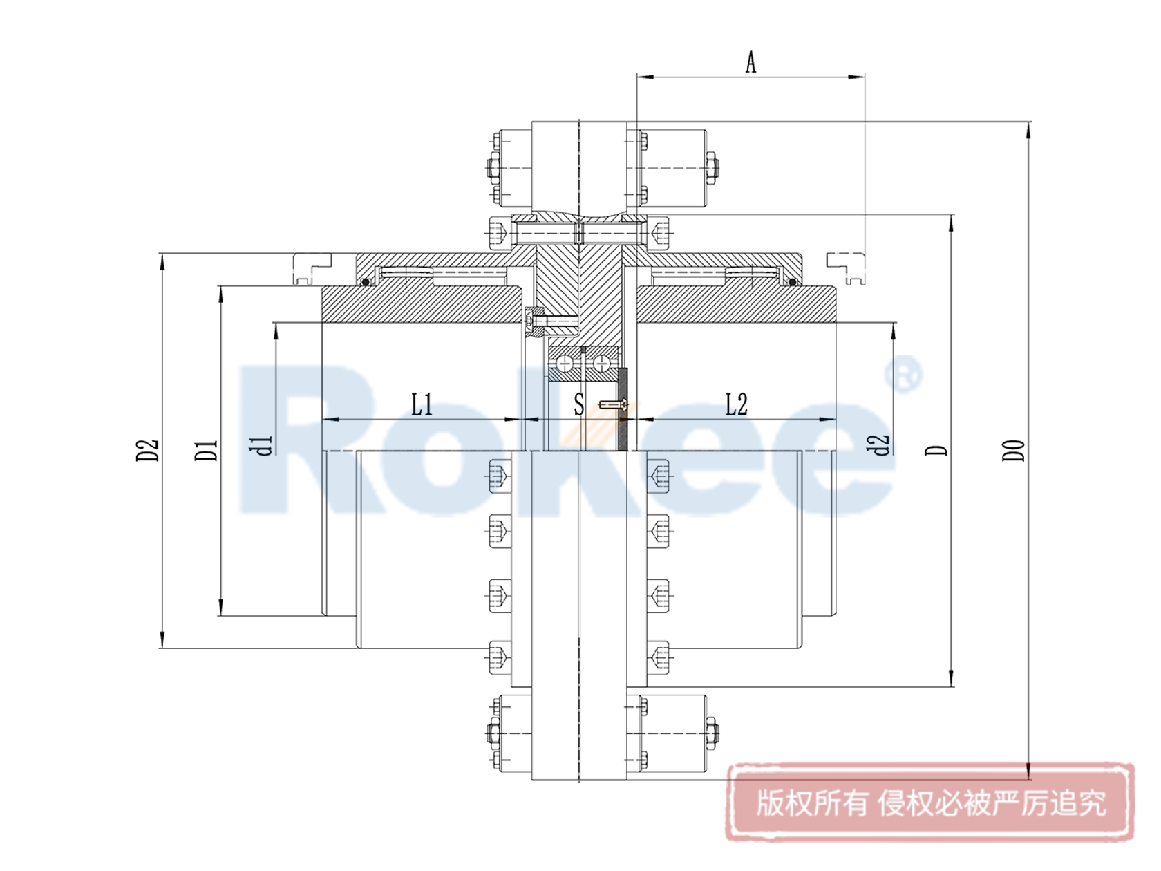 RODM扭力保護型鼓形齒式聯(lián)軸器